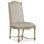 Ciaobella Upholstered Side Chair in Black/Cream