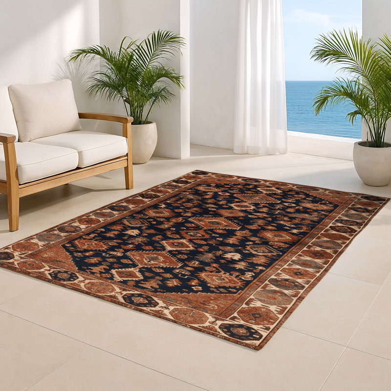 Tapis turc intérieur et extérieur brun, Rectangle 2' x 3'