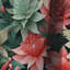 Tropic Coral Tropical Pattern - Floral Curtain - Blackout Floral Curtain - 1 Panels-107549129