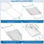 Tablette de baignoire extensible pour grand plateau de table de baignoire (blanc)