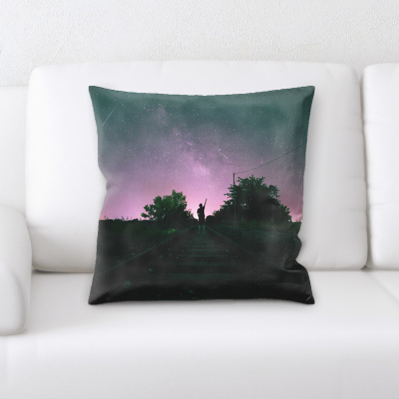 Train Experience Throw Pillow