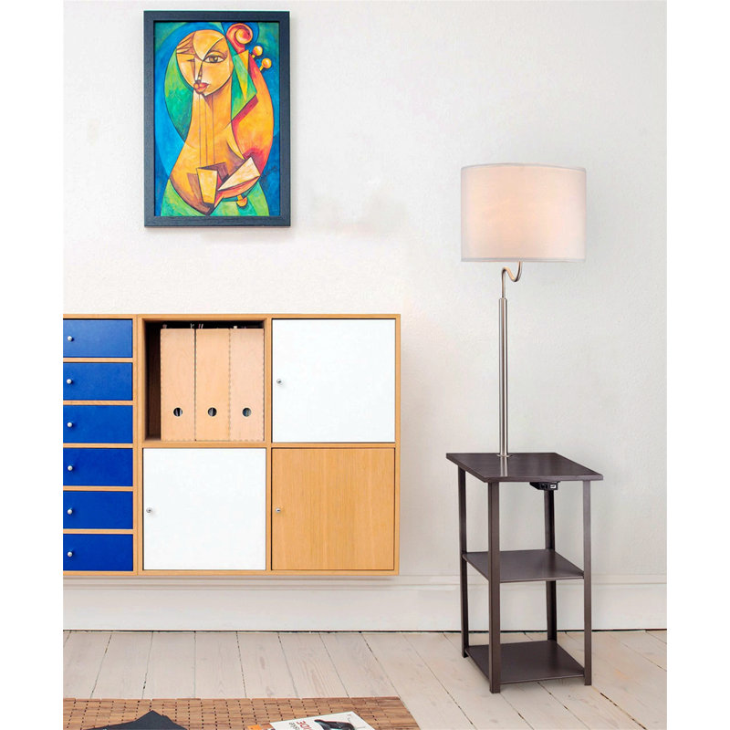 Lampe sur pied en métal Dacotah