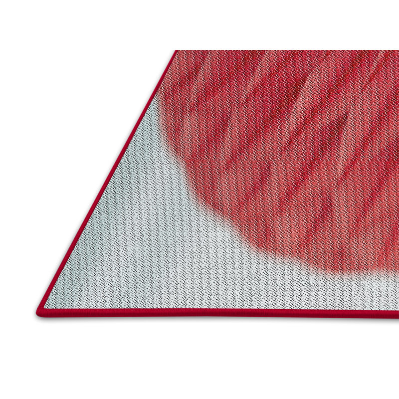 Tapis rouge tissé à la machine, Tapis de couloir 2 pi x 5 pi