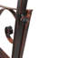Outsunny 2 Seater Metal Garden Park Bench Outdoor Rocking Chair Bronze