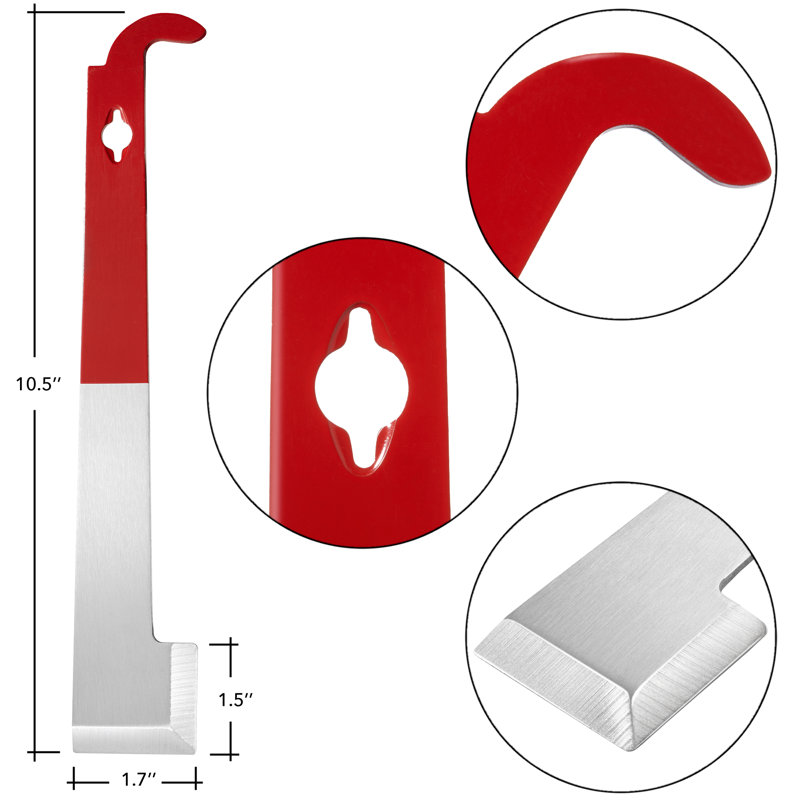 2 Stainless Steel J Hook Hive Tools, Beekeeping Scraper Frame Lifter