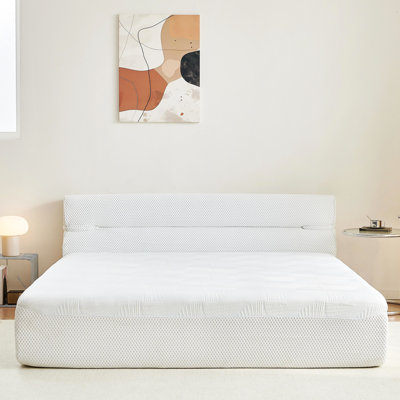 Matelas tout-en-un de 15 pouces avec fond antidérapant, relief et support multicouche pour tissu de rayonne de coton doux pour le dortoir, mousse à haute résilience, chambre à mouvement isolant
