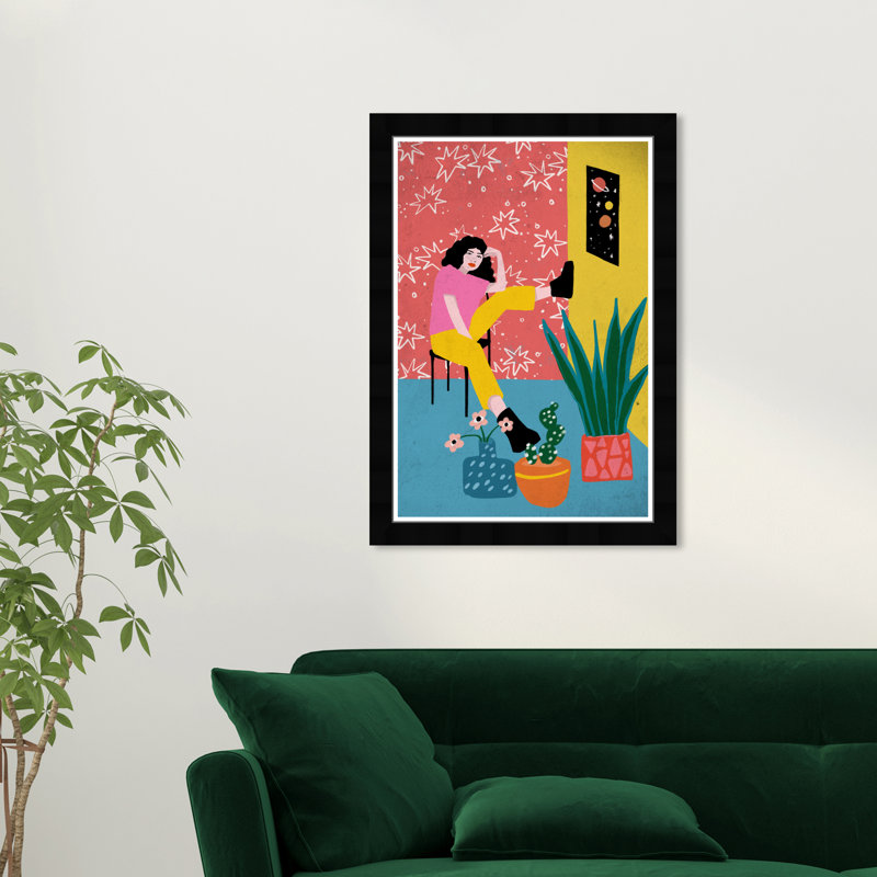 Home with My Plants - Impression sur cadre photo
