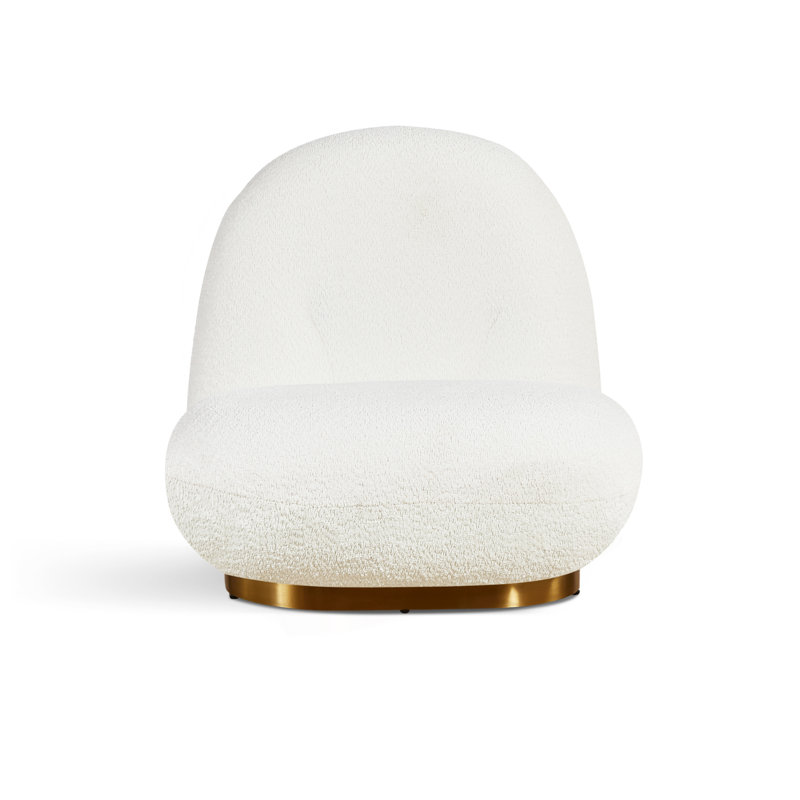 Méridienne Leif White Plush Glam