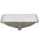 Novatto 18.25'' White Porcelain Rectangular Bathroom Sink with Overflow