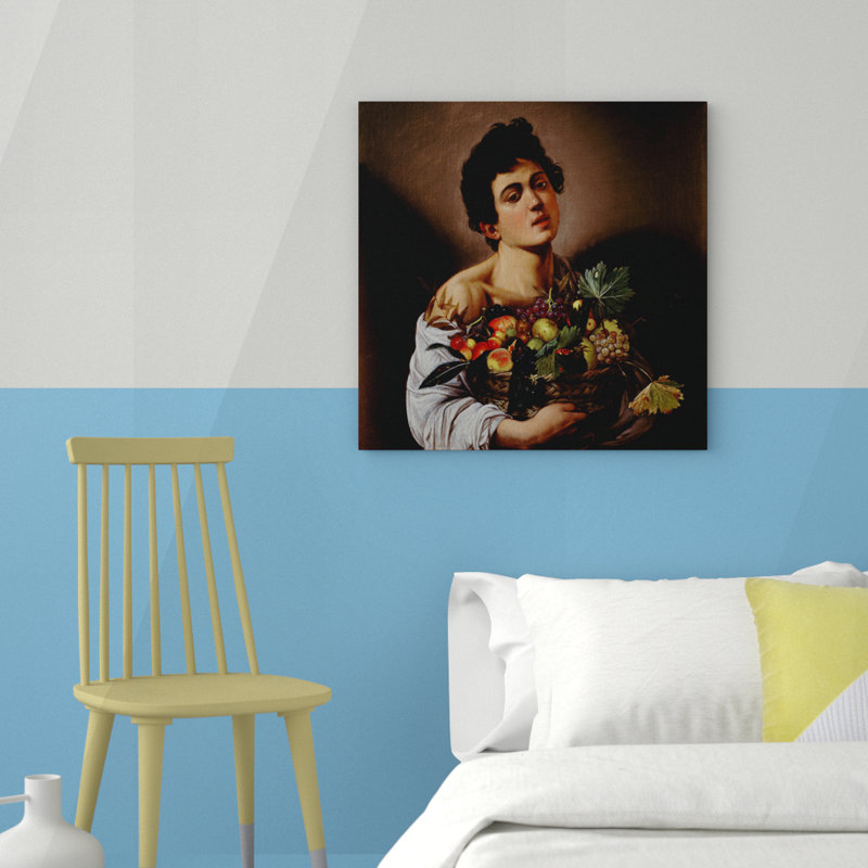 Boy with a Basket of Fruit by Caravaggio - Wrapped Canvas - Framed Print, 76cm H x 76cm W