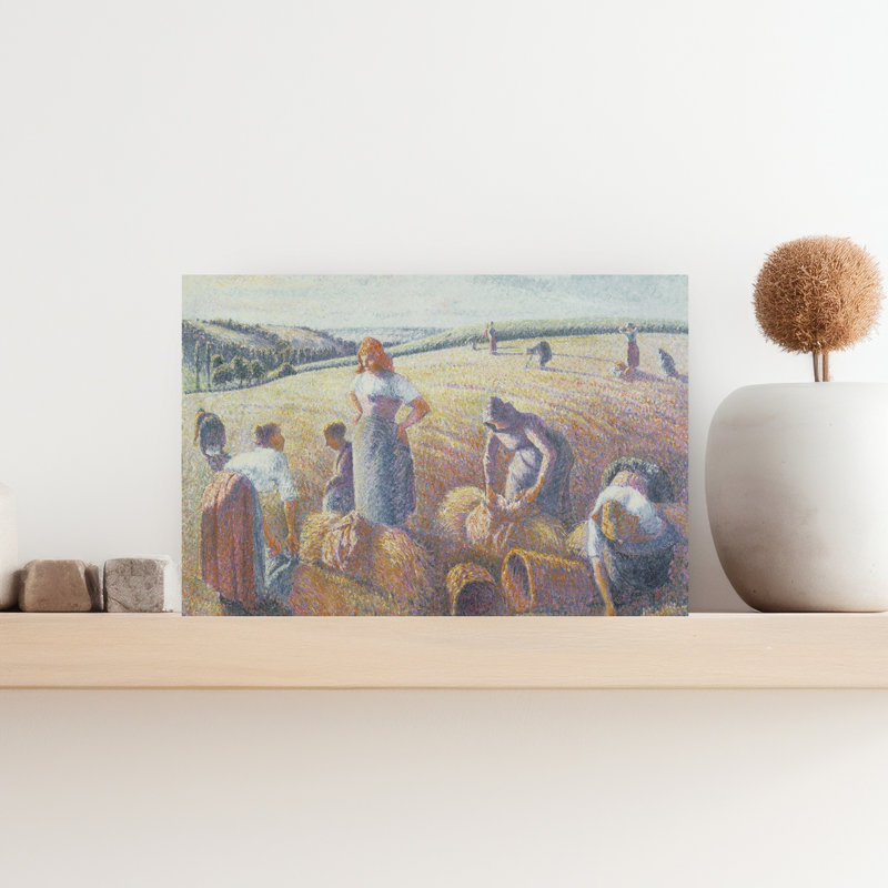 Les Glaneuses, 1889, estampe d'art mural contemporain abstraite impressionniste, H 12 po x l 18 po