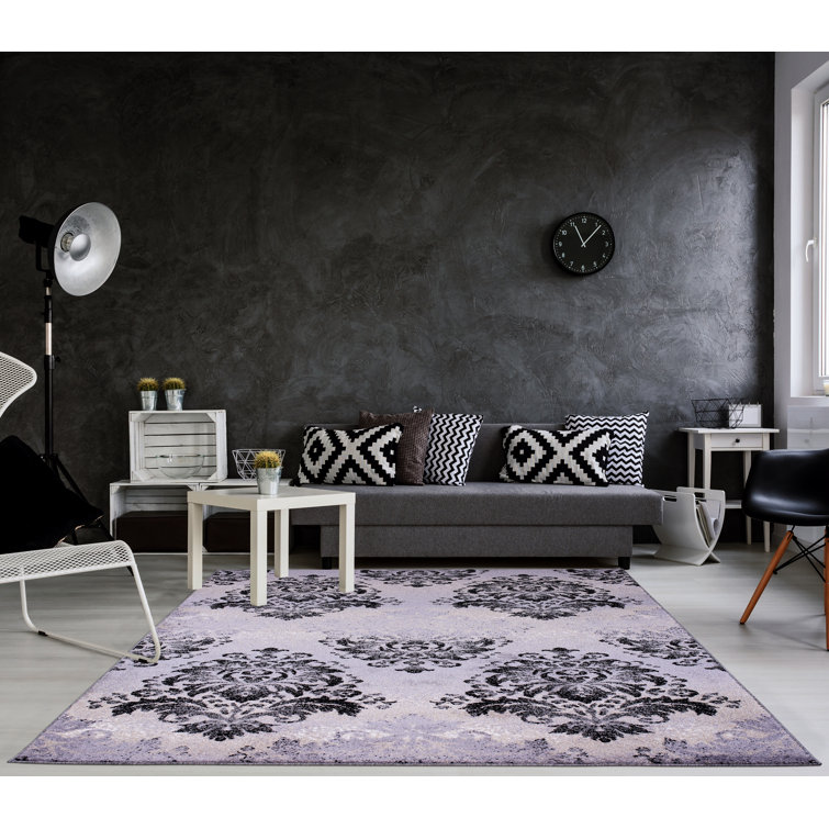 Tapis gris / noir Lorcan