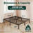 10" Steel Bed Frame Heavy-Duty Noise-Free No Boxspring Needed with Rubber Corner Guards-83876229