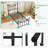Metal Bed Frame With Headboard Under-bed Storage Mattress Foundation-108760564