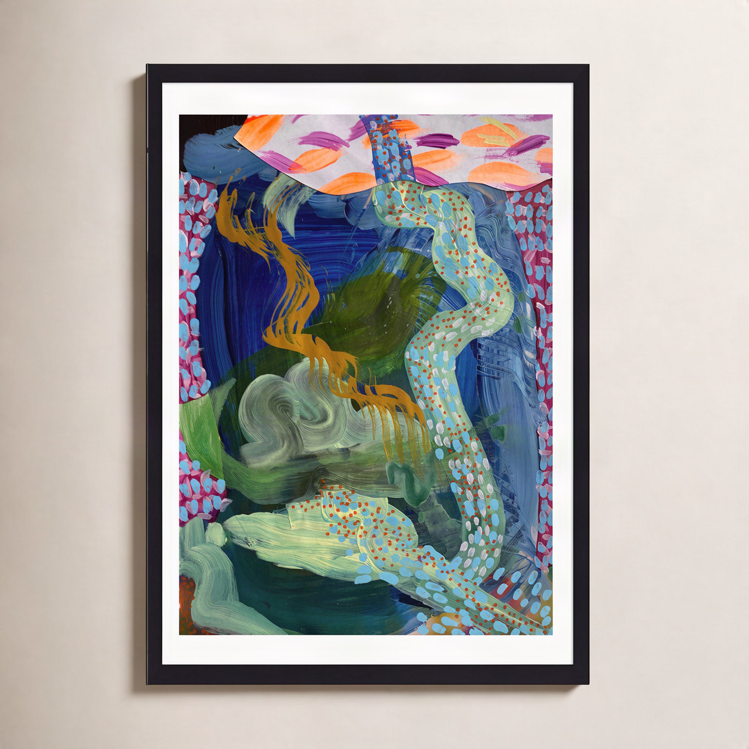 Bosc De Les Fades I Print by K'era Morgan, No Mat, Natural Canvas Floater Framed, 40" H x 30" W