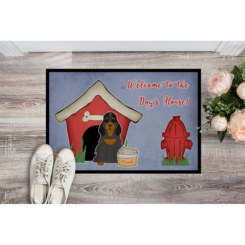 Tapis d'extérieur Christann Dog House, Rectangle 2 pi x 3 pi