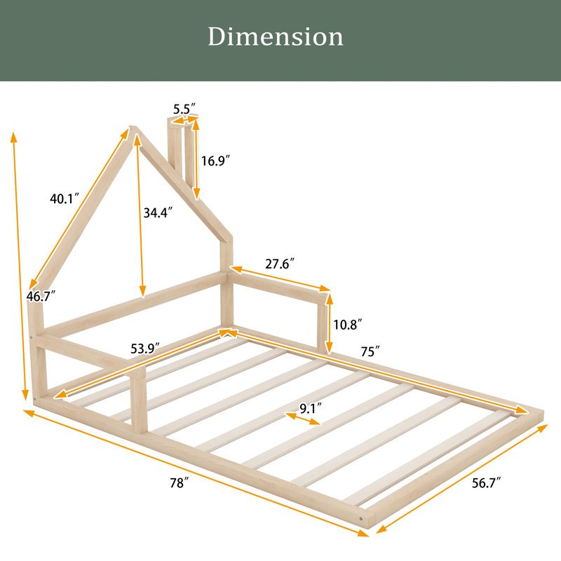Morrowville Bed, Natural
