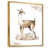 Toile avec cadre flottant or