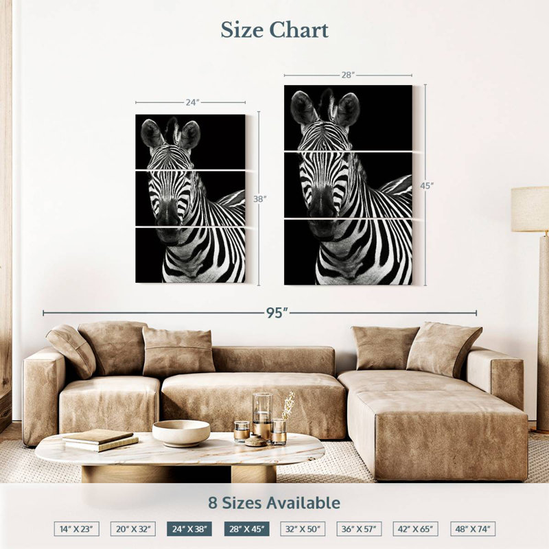 Brampt Zebra Stripes Pattern IV, 38" H x 24" W