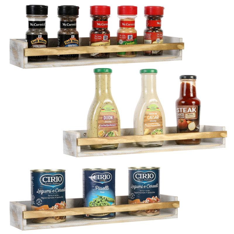 Wall Wood Spice Rack