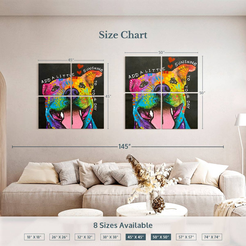 Brampt ajoute un peu de soleil, H 50 po x l 50 po