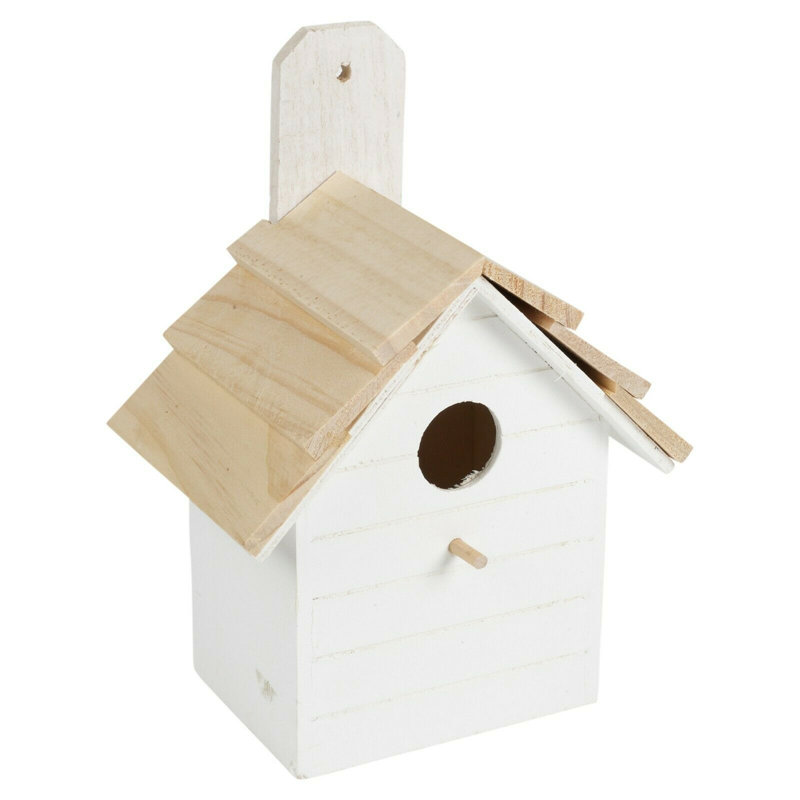 Aahan Wall Mounted Birdhouse, White
