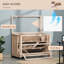 Wooden Hamster Cage 3-Tier Roden Small Animals Hutch 99 x 50 x 69 cm