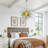 4-light Modern Artistic Hand-blown Glass Sputnik Chandelier