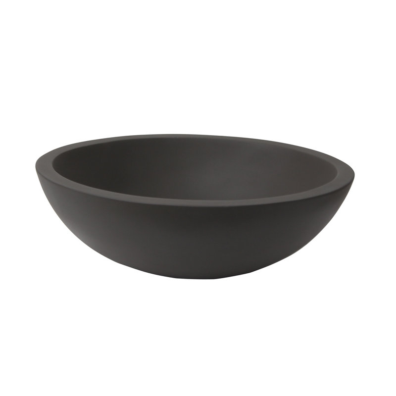 Barclay Caspar 13.5'' Concrete Oval Bathroom Sink, Gray
