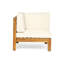 Ensemble de causeuse 3 pièces avec table basse, beige