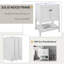 Base de meuble-lavabo 24 po seulement, structure en bois massif, armoire de rangement avec portes et tablette ouverte-30298770