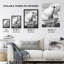 Giraffe in Bathtub on a Hill Surreal Wall Art Print