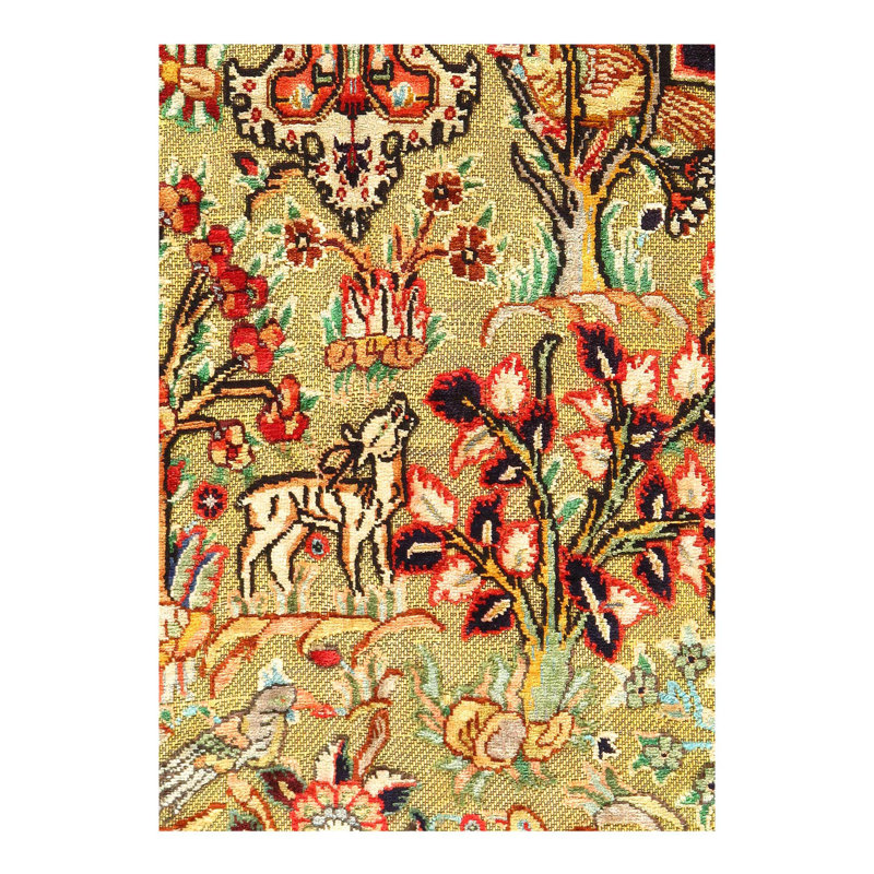 Meikel Oriental Area Rug in Gold