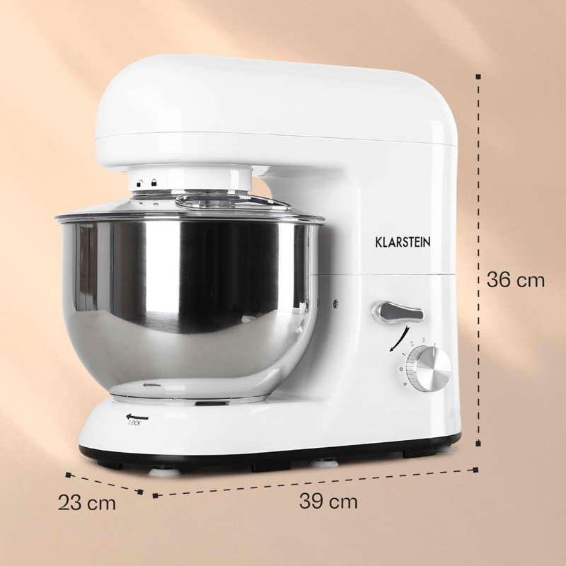 Klarstein Bella 5.2L Stand Mixer, White