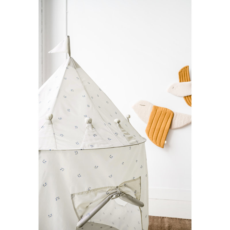 Blueberry Taupe Recycled Fabric Kids Play Tent Castle