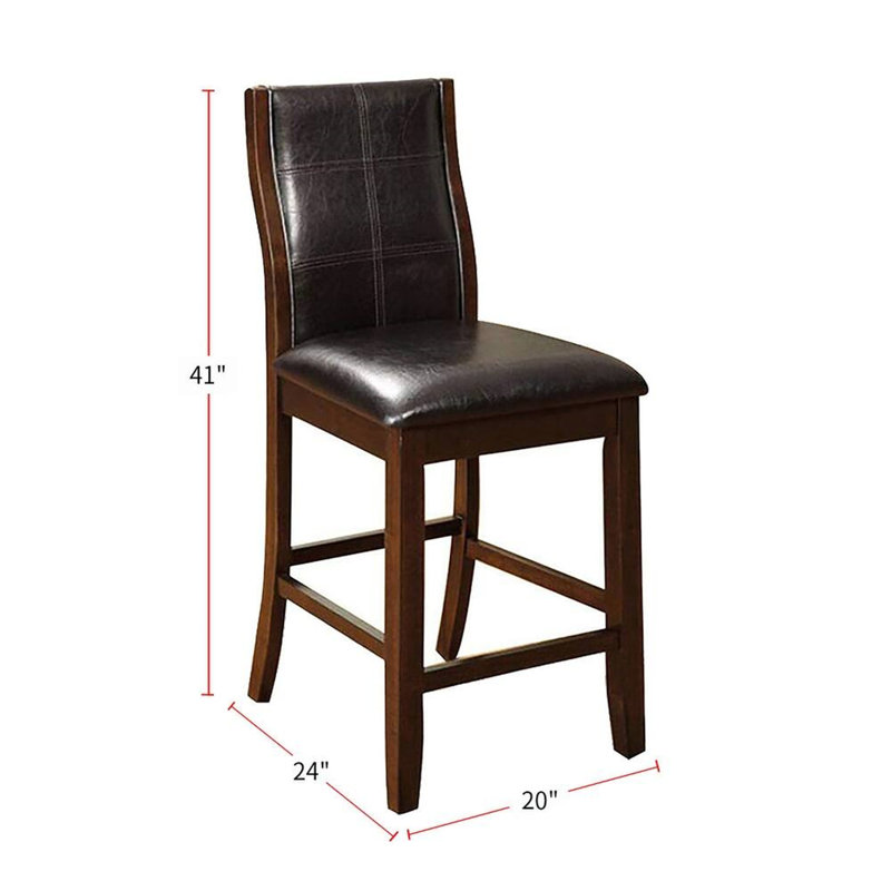 Unique Transitional Dining Chairs Set With Curved Back And Padded Seats
