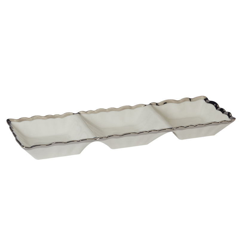 Regency Silver 3 Section Tray 15in 5.5in