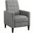 Adysyn Button Tufted Upholstered Manual Push-Back Recliner-1095547214