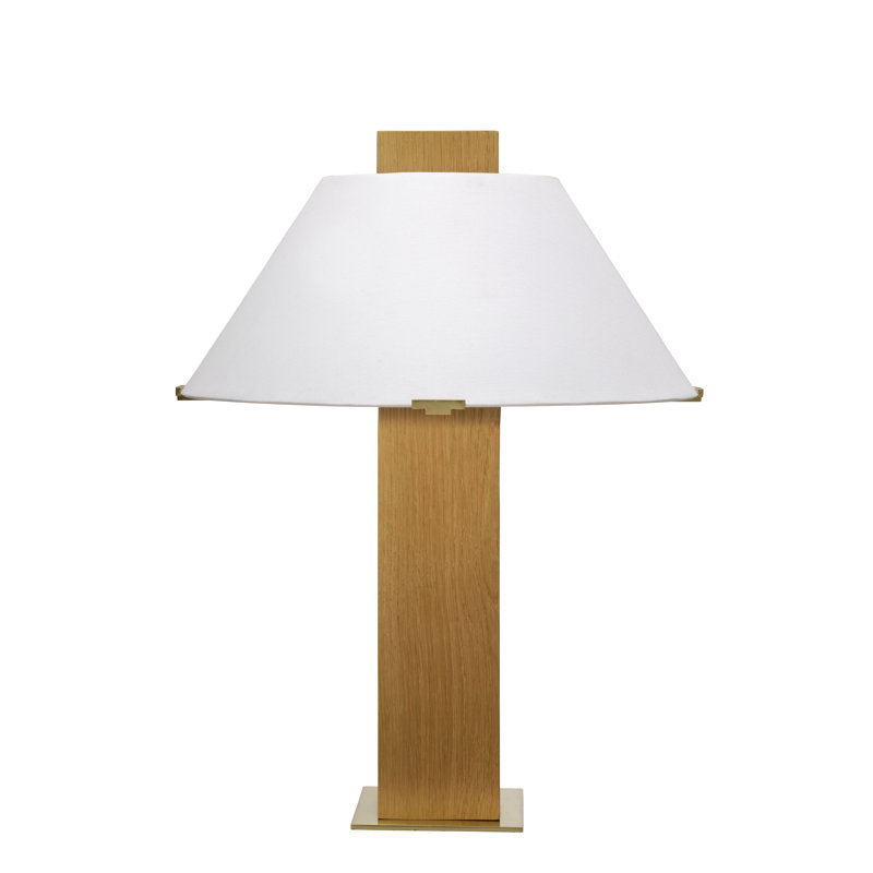 Craftsman Veneer Table Lamp, Natural Oak