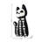 18"H Halloween Hooked Skeleton Cat Shaped Pillow