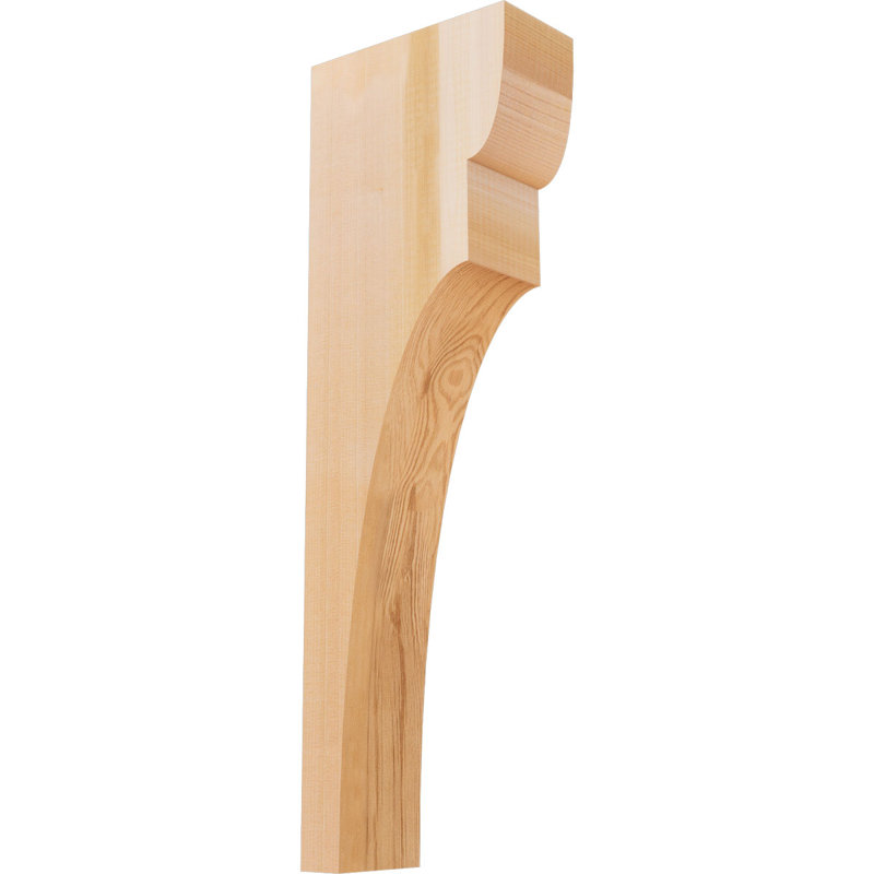 Yorktown Corbel, H 24 po x l 3,5 po x P 8 po, Cèdre rouge, Lisse