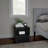 Stackable Side Table with Drawer, Black-1971303236