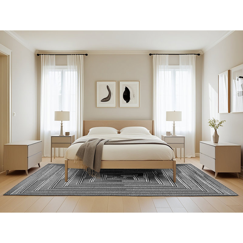 Tapis gris, Rectangle de 5 pi x 8 pi