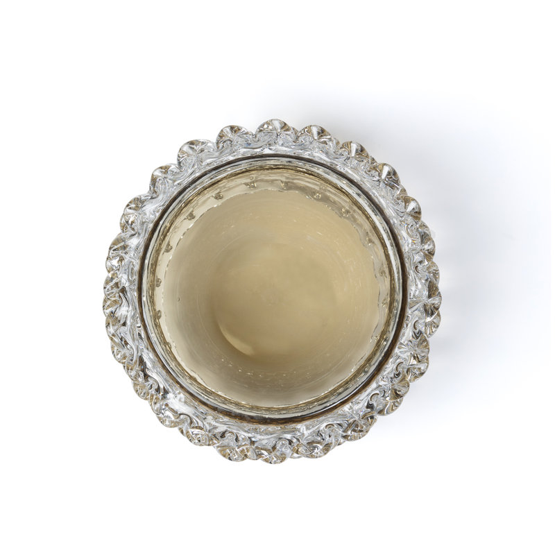 Ella Glass Vase,  Pewter