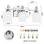Luminaires de meuble-lavabo en verre Mid-Century E26-1445137101-1445137098