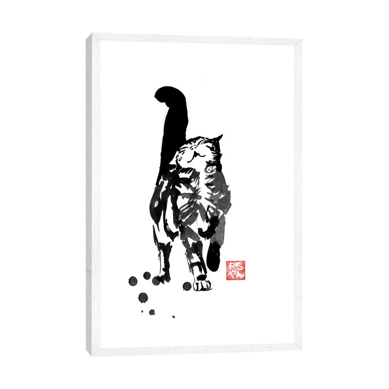 Happyness by Péchane - Print on Canvas, White Framed, 152.5 cm H x 101.5 cm W