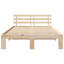 Bed Frame with Headboard Solid Pine Wood-2092905506-2092905528