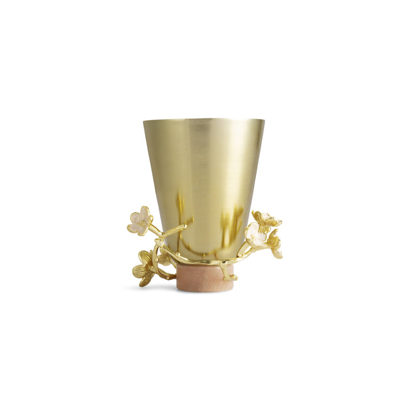 Cherry Blossom Vase, 4.25" H x 3" W x 3" D