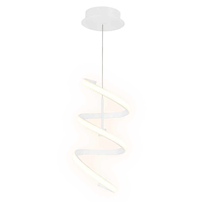 Helix LED Pendant Light, Dimmable 950 Lumens 3000K, 17W Pendant Lighting For Kitchen Island, Hanging Light Fixtures