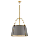 Clarke 4 - Light Shaded Geometric Chandelier